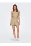 ONLY VIVA LIFE STRAP CROP TOP OXFORD TAN 15291269