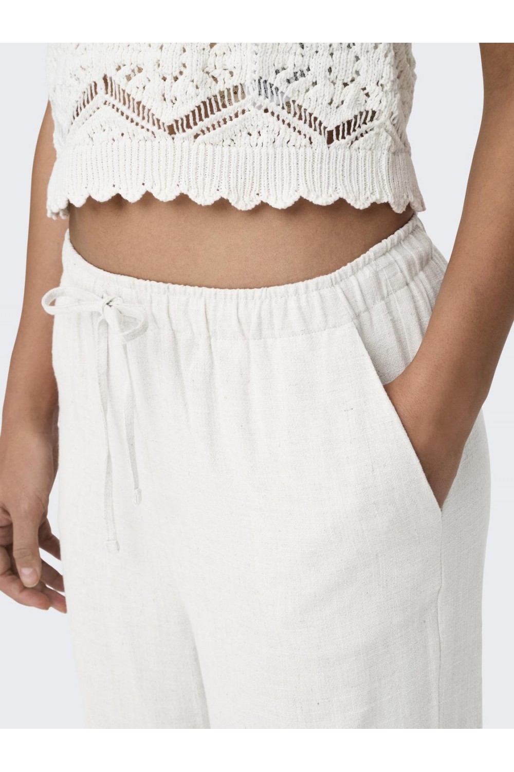  ONLY SIESTA PULL-UP LINEN PNT MOONBEAM 15322263