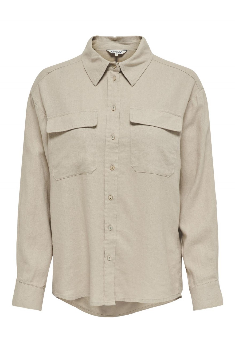 ONLY CARO LINEN SHIRT OXFORD TAN 15278795
