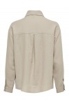 ONLY CARO LINEN SHIRT OXFORD TAN 15278795