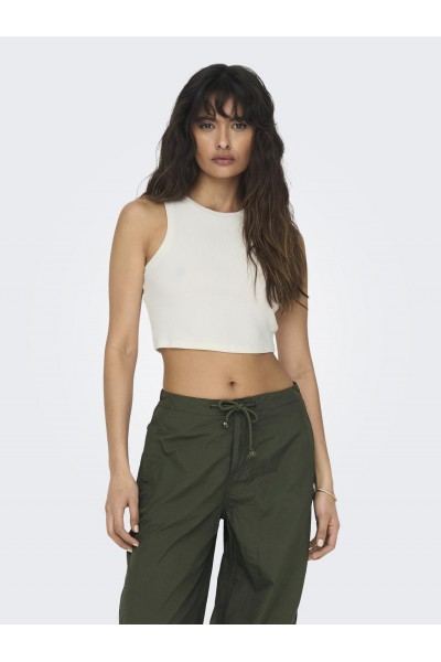 ONLY VILMA CROPPED TANK TOP CLOUD DANCER 15282771