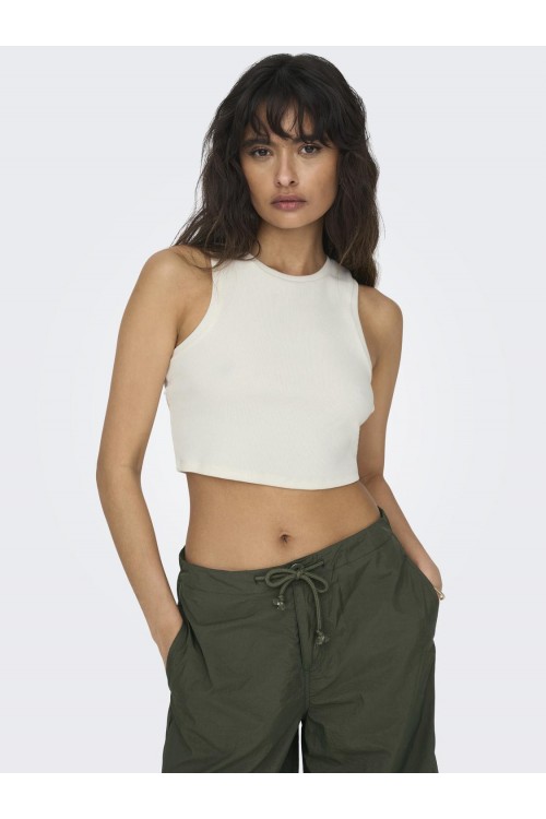 ONLY VILMA CROPPED TANK TOP CLOUD DANCER 15282771
