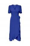 ONLY METTE WRAP MIDI DRESS SURF THE WEB 15259011