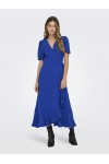 ONLY METTE WRAP MIDI DRESS SURF THE WEB 15259011