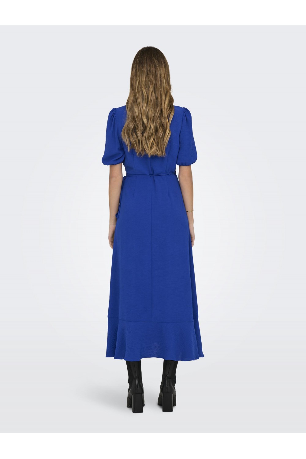 ONLY METTE WRAP MIDI DRESS SURF THE WEB 15259011
