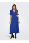 ONLY METTE WRAP MIDI DRESS SURF THE WEB 15259011