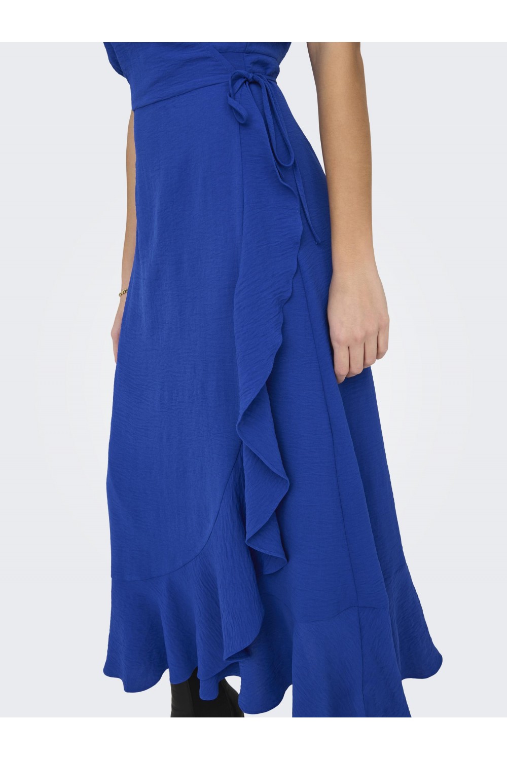 ONLY METTE WRAP MIDI DRESS SURF THE WEB 15259011