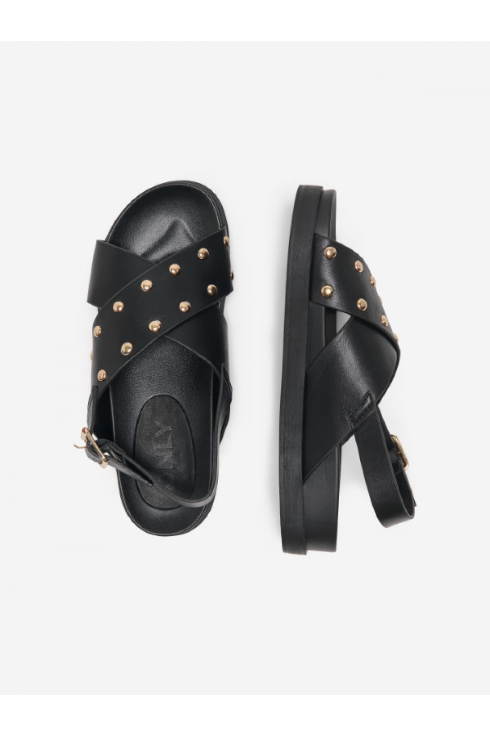 ONLY MINNIE-15 PU STUDS SANDAL BLACK 15341322