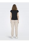ONLY FREE LIFE S/S V-NECK TOP BLACK 15287041