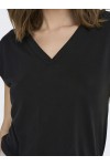 ONLY FREE LIFE S/S V-NECK TOP BLACK 15287041