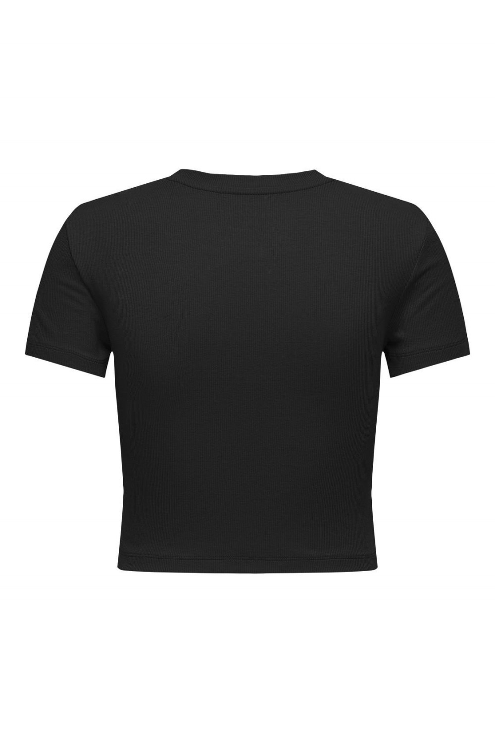 ONLY BETTY O-NECK SHORT TOP BLACK 15311891