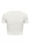 ONLY BETTY O-NECK SHORT TOP CLOUD DANCER 15311891