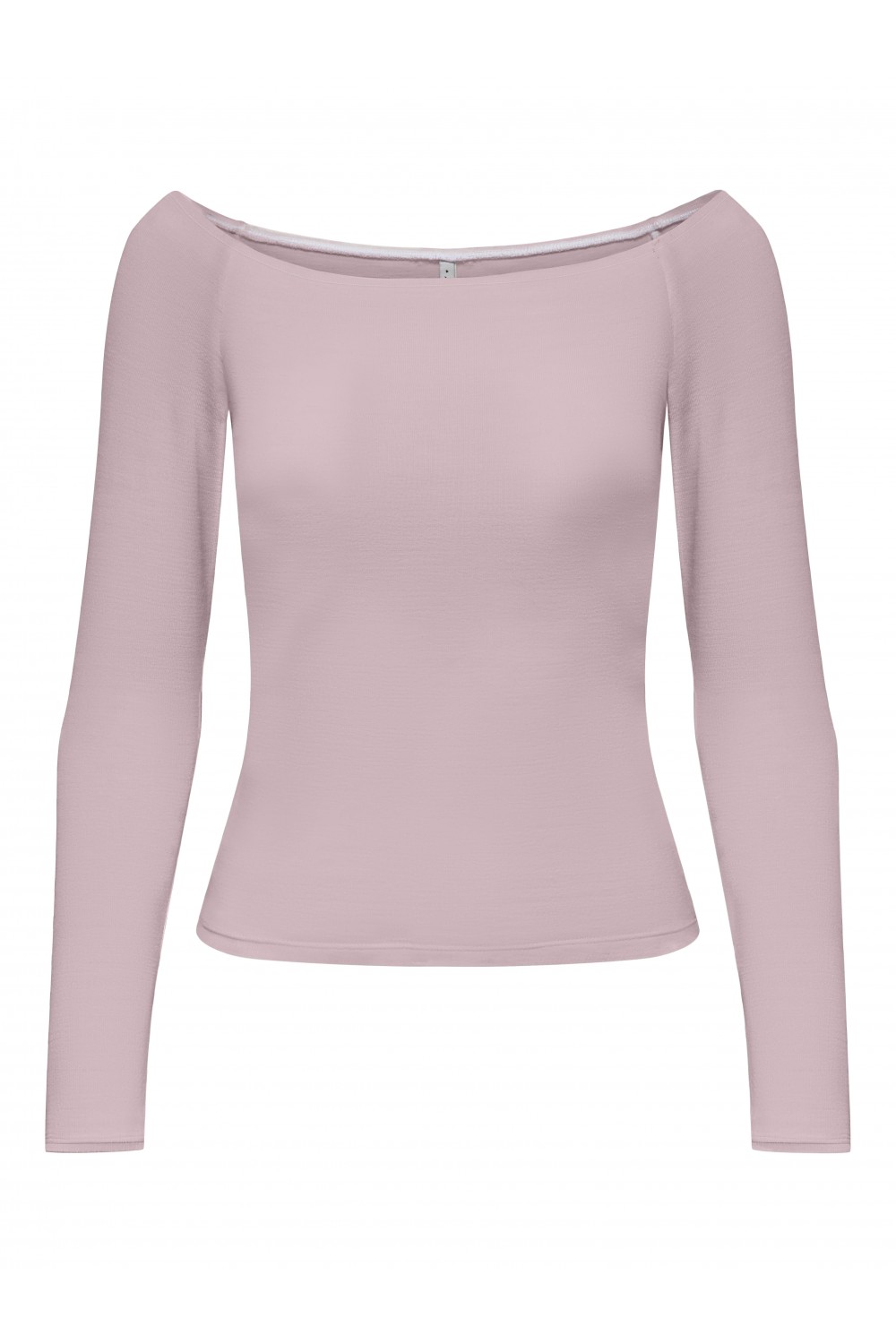 ONLY GLAMOUR L/S BOAT NECK TOP BOX VIOLET ICE 15339763