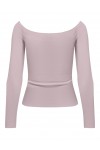 ONLY GLAMOUR L/S BOAT NECK TOP BOX VIOLET ICE 15339763