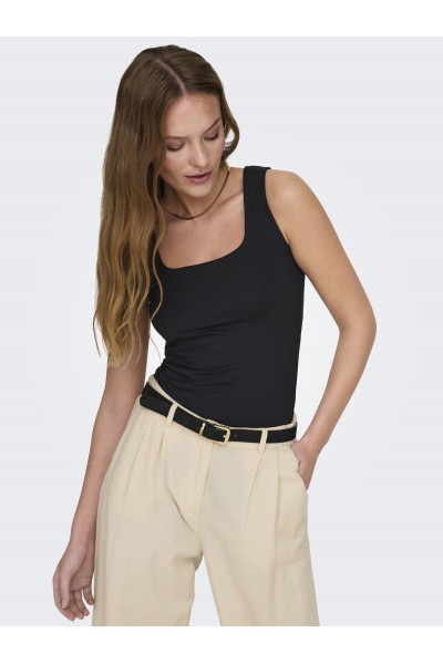ONLY LEA S/L 2-WAYS FIT TOP JRS BLACK 15278090