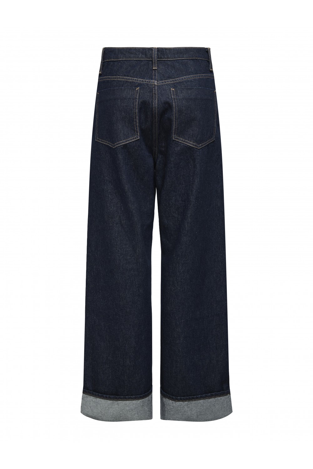 ONLY HOPE HW WIDE FOLD UP RINSE DNM CRO DARK BLUE DENIM 15347095