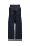 ONLY HOPE HW WIDE FOLD UP RINSE DNM CRO DARK BLUE DENIM 15347095