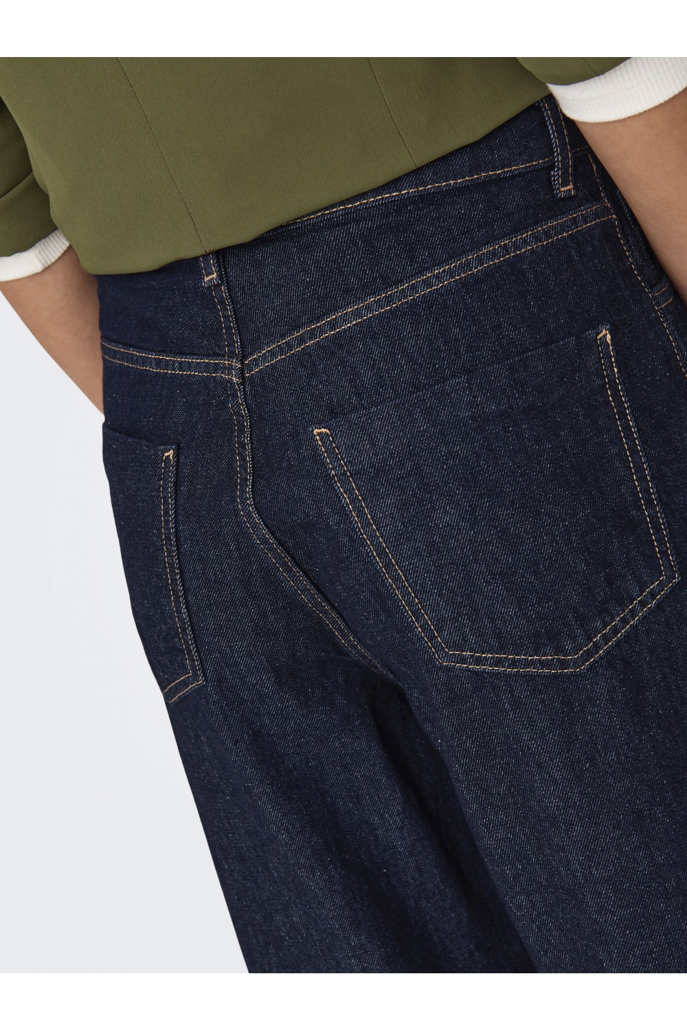 ONLY HOPE HW WIDE FOLD UP RINSE DNM CRO DARK BLUE DENIM 15347095