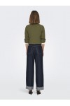 ONLY HOPE HW WIDE FOLD UP RINSE DNM CRO DARK BLUE DENIM 15347095