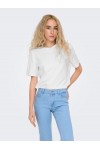 ONLY MONJA S/S TEE JRS WHITE 15320892