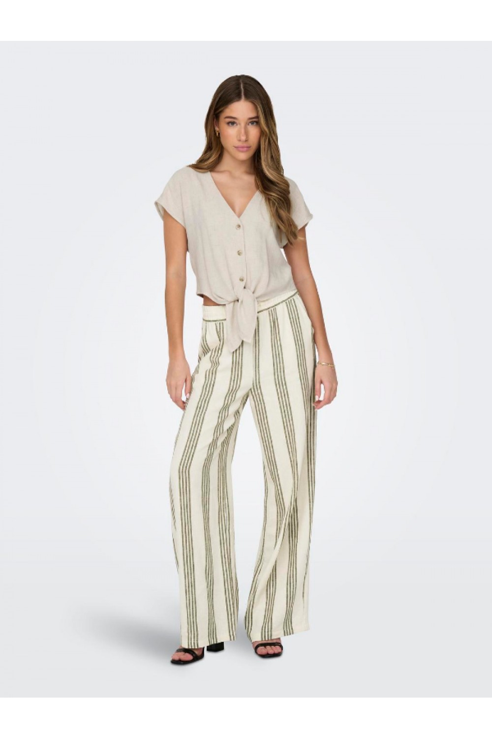 ONLY SIESTA KNOT LIN SHIRT MOONBEAM 15322270