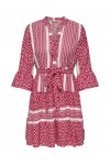 ONLY ATHENA LIFE 3/4 SHORT DRESS WVN SALSA 15219486