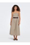 ONLY ZORA LONG TUBE DRESS PNT SAVANNAH TAN 15344546