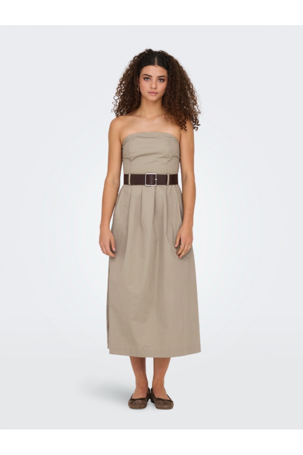 ONLY ZORA LONG TUBE DRESS PNT SAVANNAH TAN 15344546