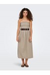ONLY ZORA LONG TUBE DRESS PNT SAVANNAH TAN 15344546
