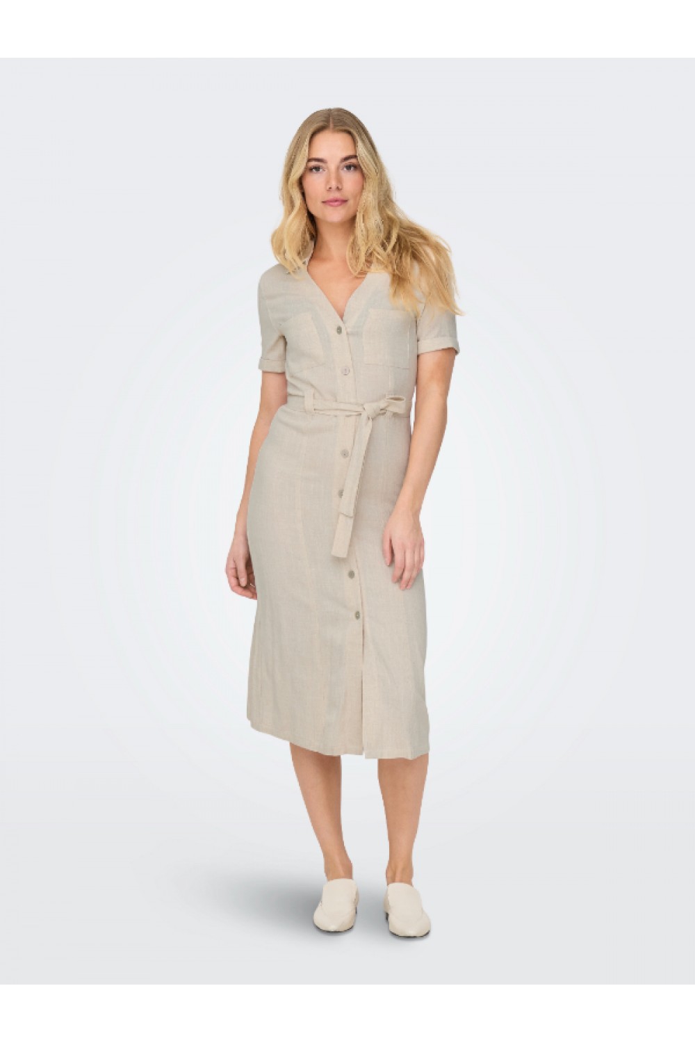 ONLY SIESTA LIN BL SHIRT DRESS PNT ΜΟΟΝΒΕΑΜ 15347210