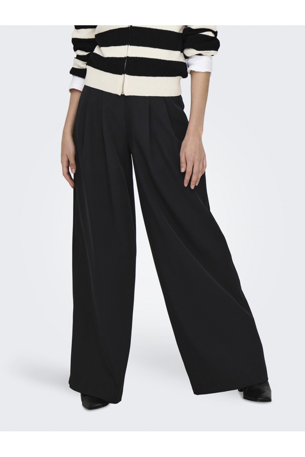 ONLY ELLY LIFE MW X-WIDE PANT BLACK 15340548