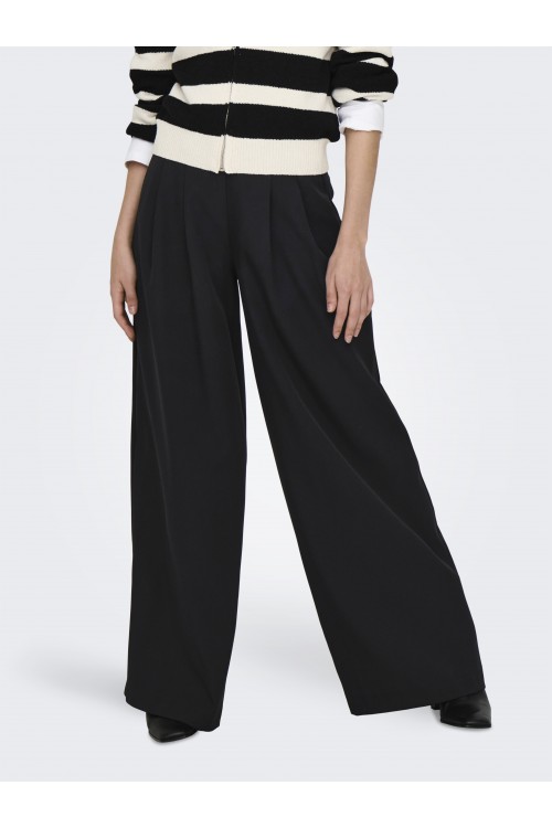 ONLY ELLY LIFE MW X-WIDE PANT BLACK 15340548