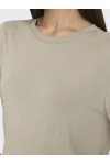 ONLY FREE LIFE SS O-NECK BLING TOP CASHMERE 15343270
