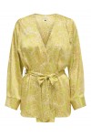 ONLY PAULA LIFE L/S KIMONO APPLE GREEN 15343038