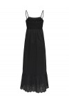 ONLY LOU LIFE SMOCK ANKEL DRESS BLACK 15343773