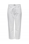 ONLY SILLA MW BAGGY ANK PANT BRIGHT WHITE 15344269