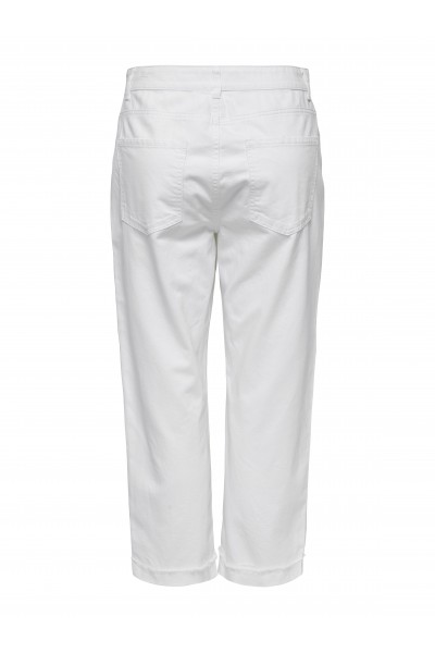 ONLY SILLA MW BAGGY ANK PANT BRIGHT WHITE 15344269
