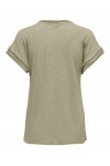 ONLY PENNY S/S V-NECK TOP ELM 15320072