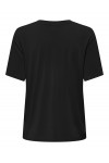ONLY FREE LIFE SS O-NECK BLING TOP BLACK 15343270