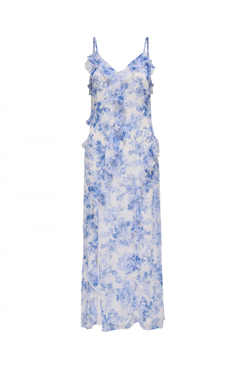 ONLY MIRIAM LIFE FRILL LONG DRESS PTM BEL AIR BLUE 15348901