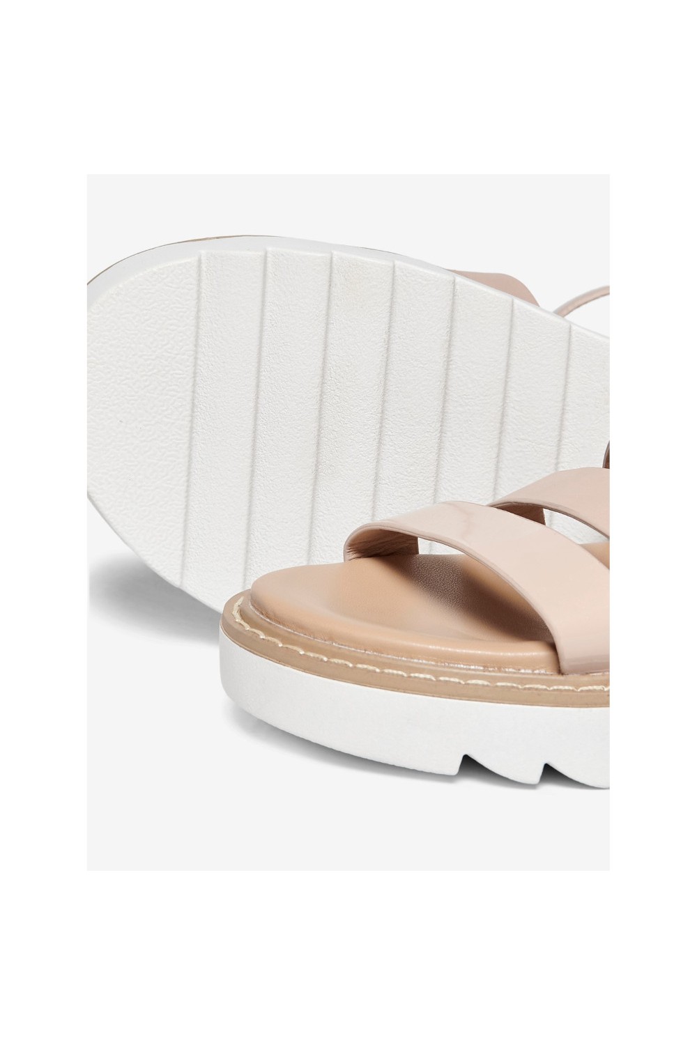 ONLY CHUNKY WRAP SANDALS NUDE 15194077