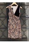 ACCESS DRESS BROWN BE220