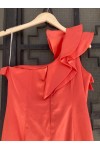 D&K DRESS CORAL RED BE222