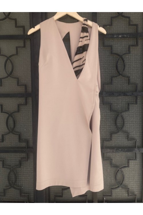 MISCHALIS DRESS BEIGE BE224