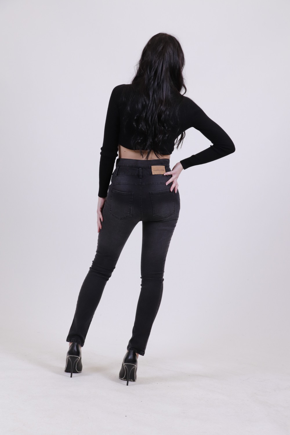 PEACE AND CHAOS DENIM BLACK W20514