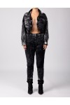 SAC & CO CHRISTY SLOUCHY GOLD BLACK DENIM
