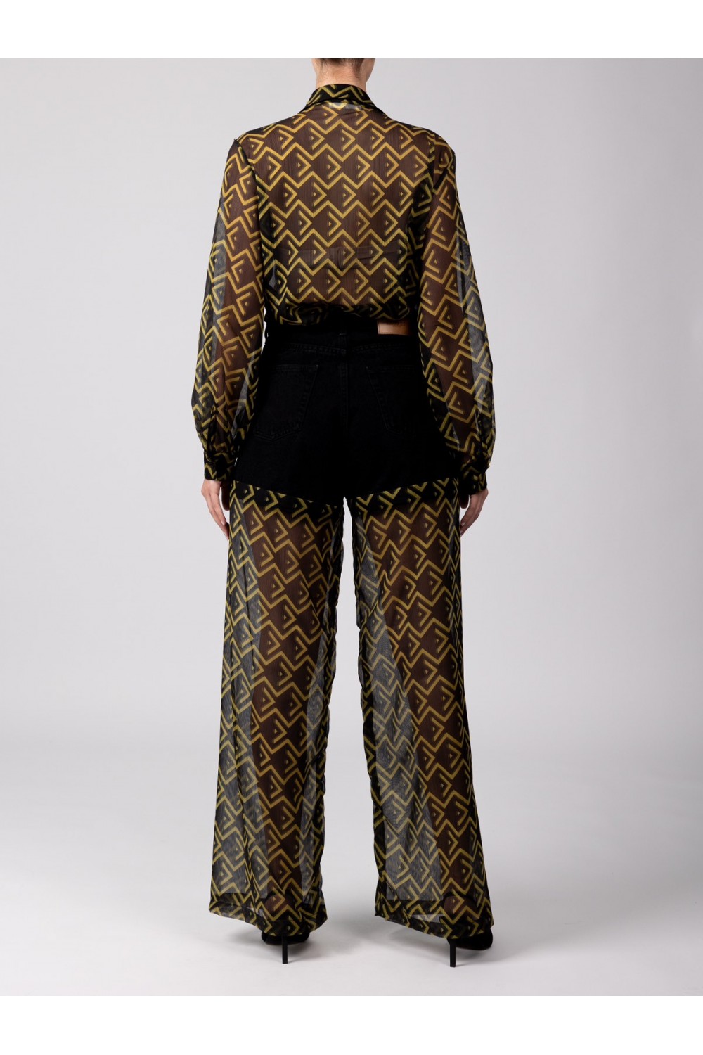 SAC & CO MYRIAM SEETHROUGHT BLACK MUSTARD DENIM 24/120