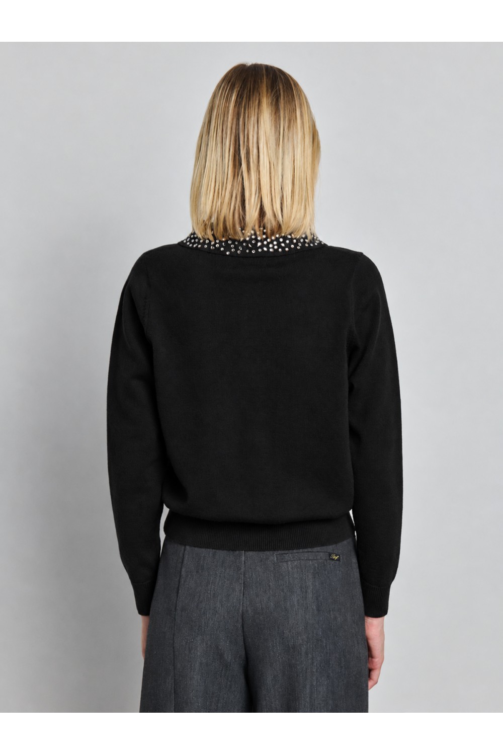 STAFF JEANS & CO SELI WOMAN KNIT POLO BLACK 63-210.056