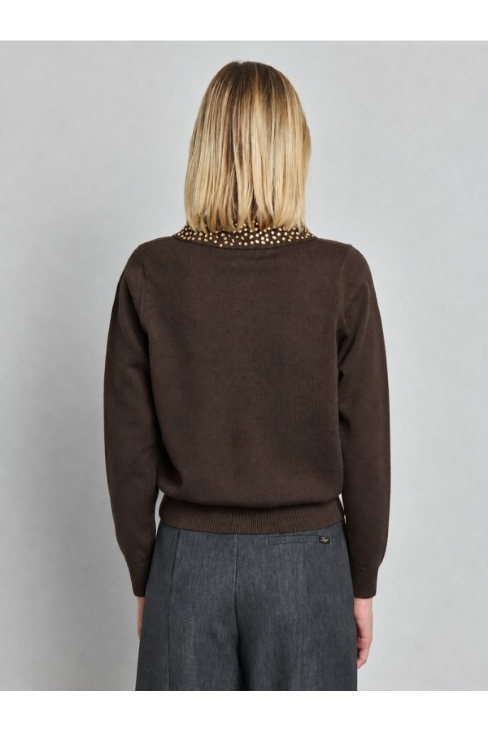 STAFF JEANS & CO SELI WOMAN KNIT POLO ESPRESSO 63-210.056