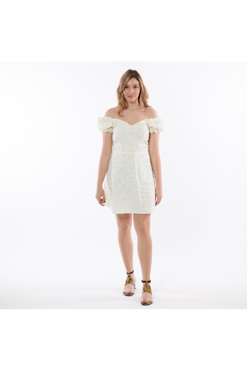 STEFANIA VAIDANI MINI DRESS BEIGE